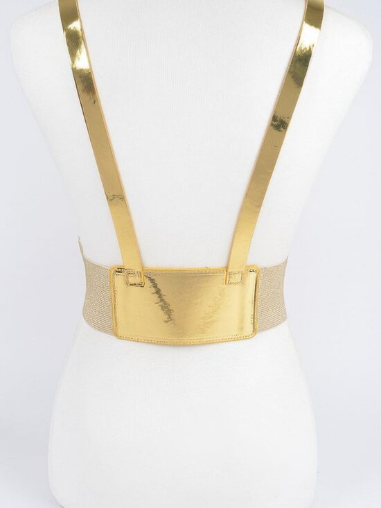 Vegan Harness With Metal Buckles